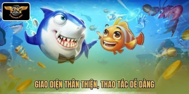 Trải Nghiệm Bắn Cá Thần Long – Game Online Hấp Dẫn Của Kingfun 4 Giao diện thân thiện, thao tác dễ dàng